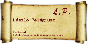 László Pelágiusz névjegykártya